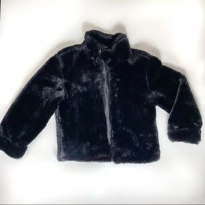 Kids black Fur coat